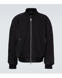 Studio Nicholson - X Aaron Levine Berkeley Suede Bomber Jacket - Lyst