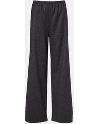 Asceno - Austin Wool And Cashmere Wide-Leg Pants - Lyst