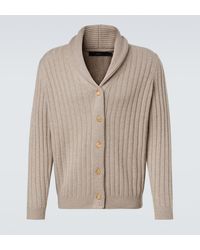arch4 - Mr Denver Ribbed-Knit Cashmere Cardigan - Lyst