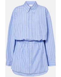 Maison Margiela - Striped Cotton Poplin Jumpsuit - Lyst