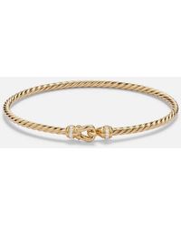 David Yurman - Cablespira Micro 18Kt Bracelet With Diamonds - Lyst