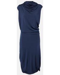Magda Butrym - Hooded Jersey Midi Dress - Lyst