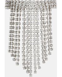 Alessandra Rich - Crystal-embellished Fringe Necklace - Lyst