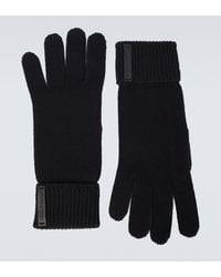Dolce & Gabbana Knitted Wool Gloves - Black