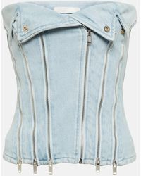 Dion Lee - Top di jeans - Lyst