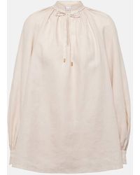 Loro Piana - Bluse Aus Leinen - Lyst