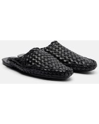 The Row - Woven Leather Mules - Lyst