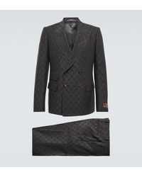 Gucci Anzug GG aus Wolle - Schwarz