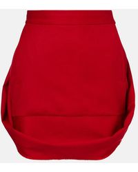 Vivienne Westwood - Mini Frame Wool Miniskirt - Lyst