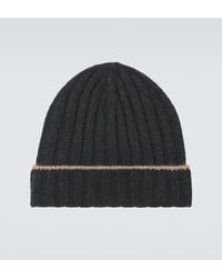 Brunello Cucinelli - Ribbed Cashmere Beanie - Lyst