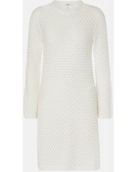 Chloé - Waffle-Knit Cotton Sweater Dress - Lyst