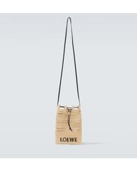 Loewe - Paula's Ibiza Crossbody Bag Aus Raffiabast - Lyst