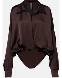 Norma Kamali - Body Aus Satin - Lyst