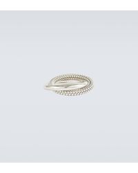 Bottega Veneta - Intreccio Sterling Silver Ring - Lyst