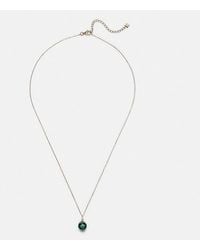 Mateo - 14Kt Dot Necklace With Malachite And Diamond - Lyst