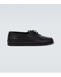 The Row - Sailor Leather Loafers - Lyst