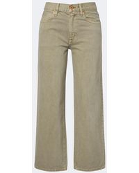 SLVRLAKE Denim - Hunter Cropped Straight Jeans - Lyst
