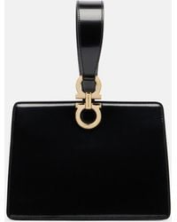 Ferragamo - Small Patent Leather Clutch - Lyst
