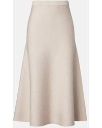 Gabriela Hearst - Freddie Wool, Cashmere, And Silk Midi Skirt - Lyst