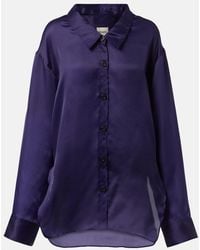 KHAITE - Herschel Silk Organza Shirt - Lyst