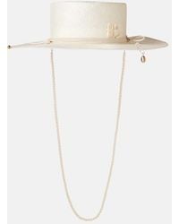 Ruslan Baginskiy - Logo Embellished Straw Hat - Lyst