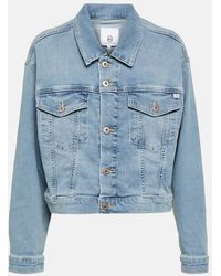 AG Jeans - Maya Cropped Denim Jacket - Lyst