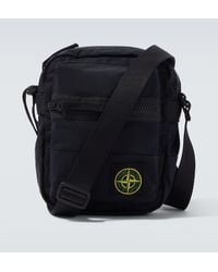 Stone Island - Crossbody Bag Aluminium Tela Compass Aus Popeline - Lyst