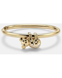 Yvonne Léon - Armreif Koala Aus 9Kt Gelbgold (375/1000) Mit Emaille Und Diamanten - Lyst