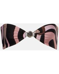 PUCCI - Marmo Print Bikini Top - Lyst