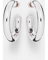 Jennifer Fisher - Samira Mini 14Kt-Plated Hoop Earrings - Lyst