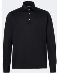 Kiton - Polo En Popeline De Coton - Lyst