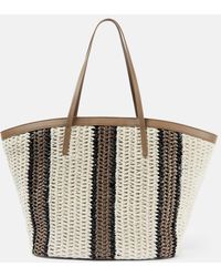 Brunello Cucinelli - Medium Crochet Tote Bag - Lyst