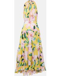 Alexandra Miro - Marie Rose Floral Cotton Midi Dress - Lyst