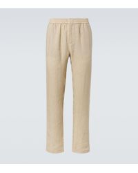 Sunspel - Linen Straight Pants - Lyst