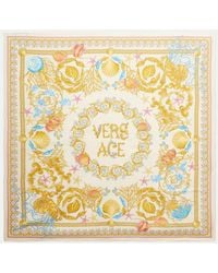 Versace - Tuch Underwater Barocco Aus Seiden-Twill - Lyst