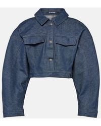 Jacquemus - Giacca di jeans cropped De-Nimes Obra - Lyst