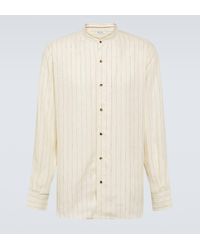 Loro Piana - Elia Pinstripe Linen Shirt - Lyst