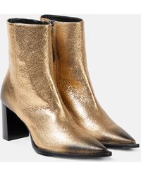 Dorothee Schumacher - Metallic Leather Ankle Boots - Lyst