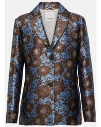 Max Mara - Kate Floral Jacquard Blazer - Lyst
