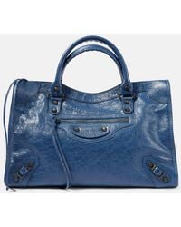 Balenciaga - Le City Medium Leather Tote Bag - Lyst