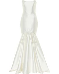 Rasario Exclusivité Mytheresa – Robe bustier en satin - Blanc