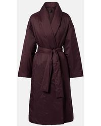 Leset - Bo Belted Taffeta Puffer Coat - Lyst