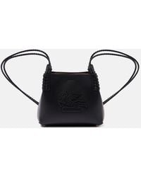 Etro - Schultertasche Libra Pegaso Mini Aus Leder - Lyst