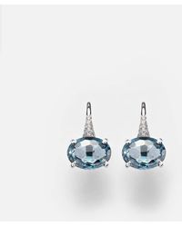 SHAY - 18Kt Drop Earrings With Diamonds And Topaz - Lyst