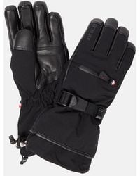 3 MONCLER GRENOBLE - Leather-trimmed Ski Gloves - Lyst
