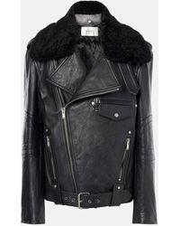 Saint Laurent - Bikerjacke Aus Leder - Lyst
