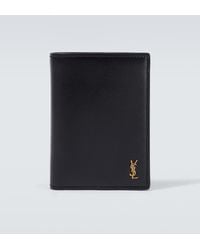 Saint Laurent - Cassandre Leather Bifold Wallet - Lyst