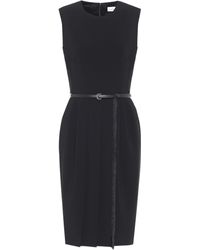 Max Mara Pedale Belted Jersey Dress - Black