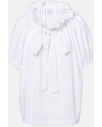 Patou - Top En Jersey De Algodon - Lyst