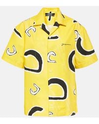 Jacquemus - La Chemise Jean Printed Cotton Bowling Shirt - Lyst